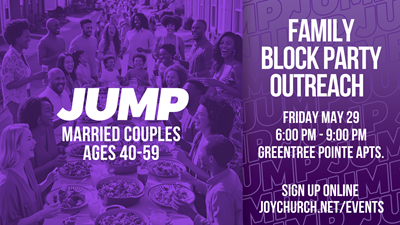 JUMP - Family Block Party Outreach - Fri. May 29, 2026